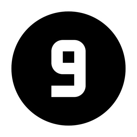Numeric 9 Circle Icon Free Download Transparent Png Creazilla
