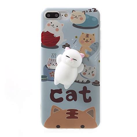 Dulcii Squishy Iphone Cover 3d Cute Soft Silicone Squishy Cat Phone