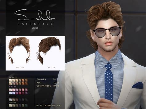 S Club Ts4 Wm Hair 202025 Created For The Sims 4 Emily Cc Finds