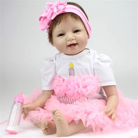 Ziyiui 22inch 55cm Soft Silicone Reborn Baby Dolls Girl That Look Real