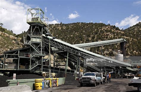 Coal Miners Load Mining Equipment On Trailers At The Sufco Coal Mine