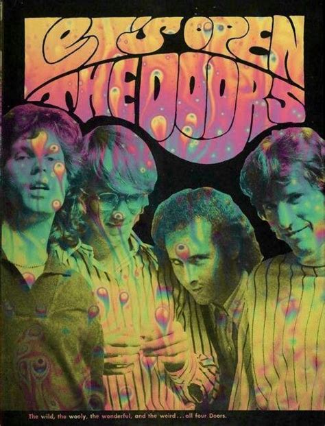 Psychedelicthe Doors Band Rock Posters Jim Morrison Album Art