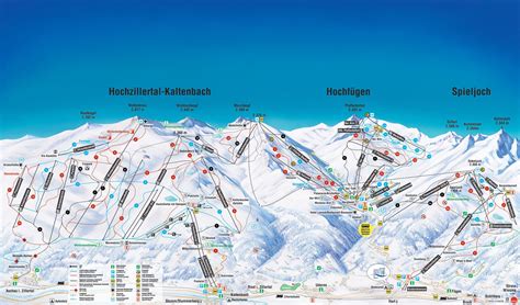 Bergfex Piste Map Hochfügen Zillertal Panoramic Map Hochfügen