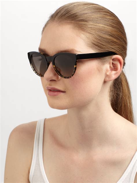 Oliver Peoples Alivia Oval Polarized Plastic Sunglassesblack And Dark