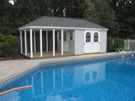Colonial Pool House Small Pool House Designs