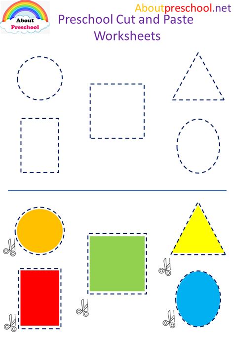 10 Best Images Of Preschool Cut And Paste Shape Worksheets 3d Shapes