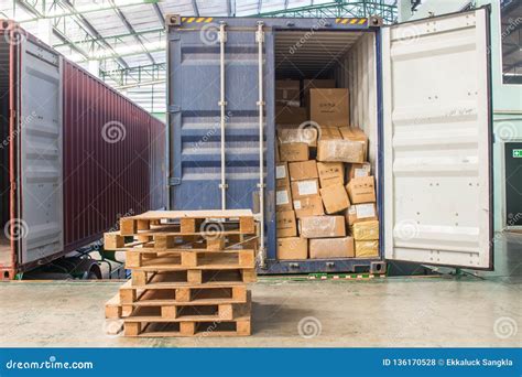 Cartons Loading Out Container Photos Free And Royalty Free Stock Photos