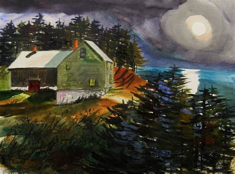 Silver Moon Farm Painting By John Williams Fine Art America