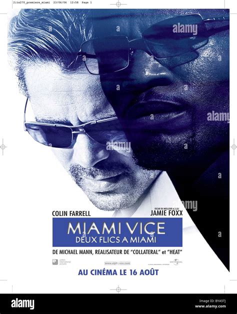 Miami Vice Año 2006 Ee Uu Director Michael Mann Colin Farrell Y