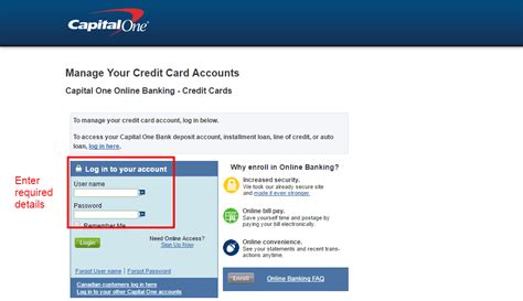 Capital One Credit Card Online Login Cc Bank
