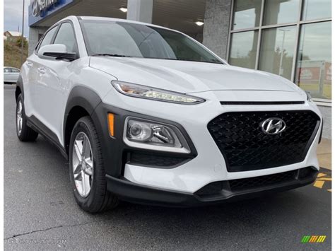 2020 Chalk White Hyundai Kona Se Awd 135780567 Car