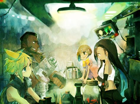 Tifa Lockhart Cloud Strife Barret Wallace And Marlene Wallace Final Fantasy And 1 More