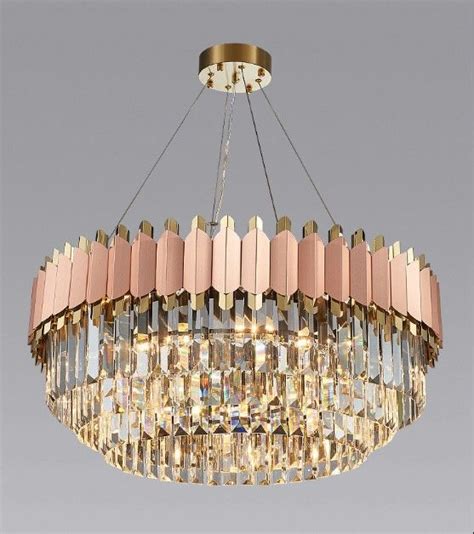 Modern Luxury Chandelier Rose Gold Club Duplex Villa Designer Model