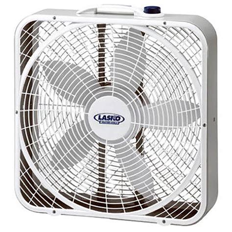 Lasko 3 Speed Weather Shield Performance 20 Box Fan W Handle White