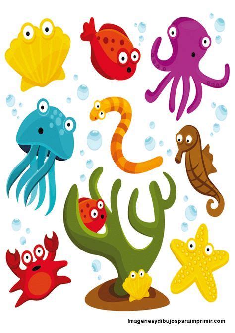 Dibujos De Animales Del Mar Para Imprimir Ouiluv