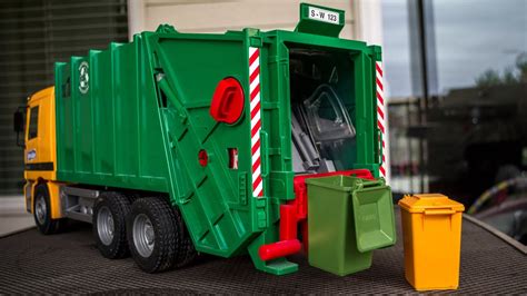 Bruder Toys Man Garbage Truck Rear Loading Green Wow Blog