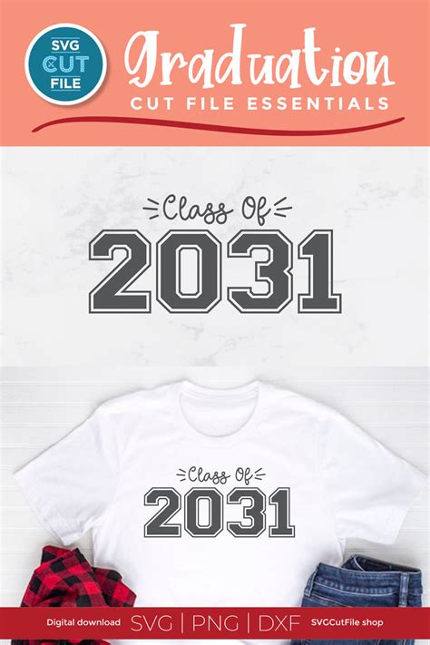 Class Of 2031 Svg Cute 2031 Grad Svg 2031 Graduation Svg 2031 Senior