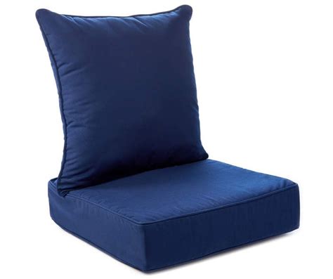 Navy Blue Deep Seat And Back Cushion Set Big Lots Patio Chair Cushions