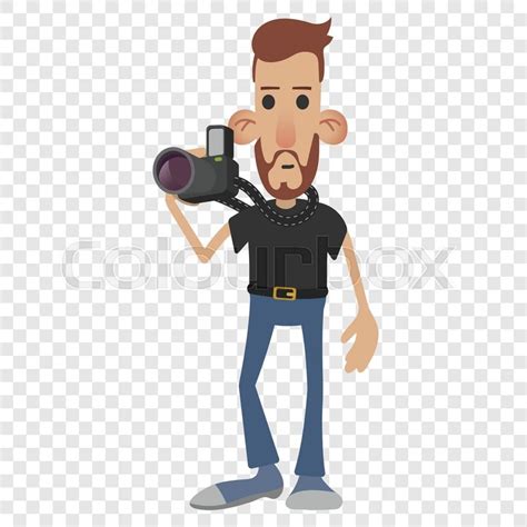 Check spelling or type a new query. Photographer cartoon icon isolated on ... | Stock vector ...