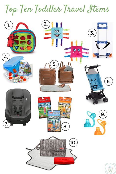 Top Ten Toddler Travel Items Toddler Travel Travel Items Toddler