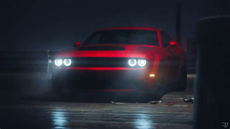 Red Dodge Challenger Srt 4k Hd Cars 4k Wallpapers Images