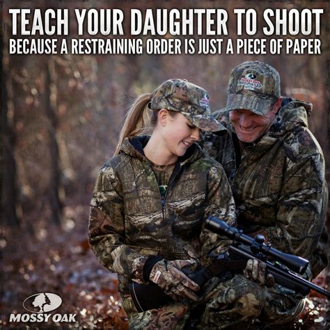 teach your daughter to shoot because a restraining order is just a piece of paper funny meme
