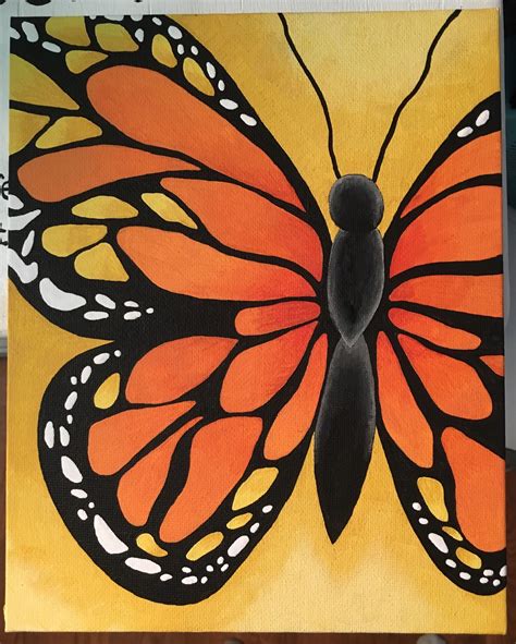 Butterfly Canvas For My Mom Butterfly Art Painting Butterfly Painting Nature Art Painting