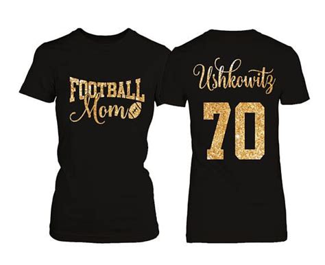 Personalized Football Mom T Shirt Football Mom Shirts Football Mom