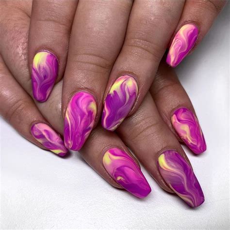 20 Beautiful Acrylic Nail Designs The Glossychic Acrylic Nail Designs Purple Acrylic Nails
