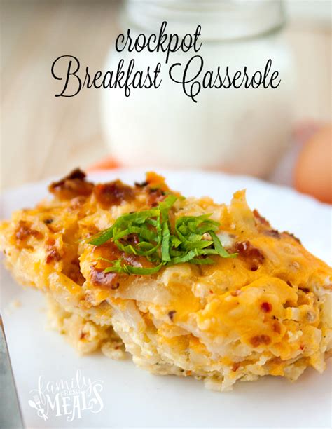 And if you are looking for dinner ideas, check out our crockpot recipe ideas for dinner. Crockpot Breakfast Casserole - Family Fresh Meals