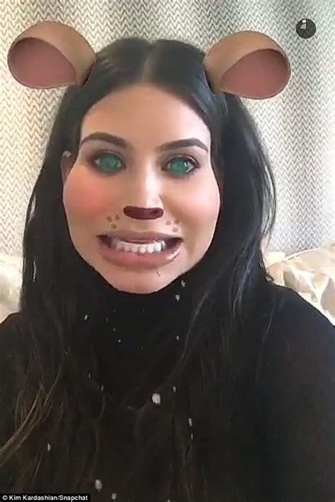 Kim Kardashian Has Fun With Her New Snapchat By Playing With The Animal