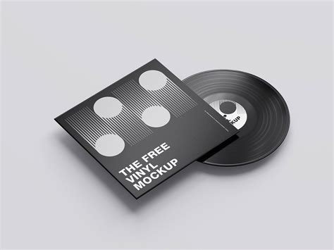 Free Vinyl Mockup Mockups Design