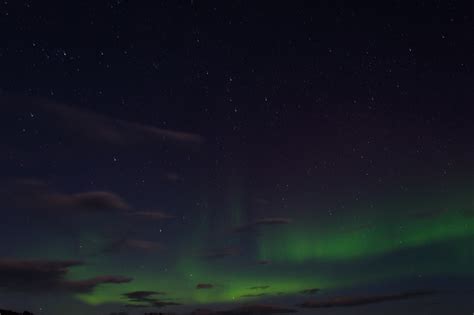 Aurora Borealis Night Sky Stars 1366x768 Wallpaper Download Cool Hd