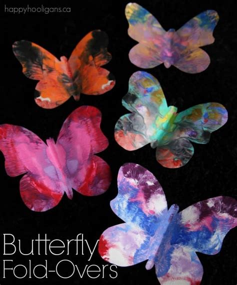 Gorgeous Symmetrical Butterfly Craft For Kids With Printable