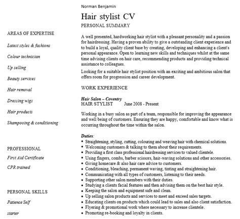 4 hair stylist resume template template creator