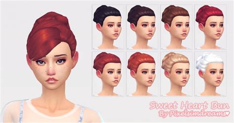 Sweet Heart Bun At Pixelsimdreams Sims 4 Updates
