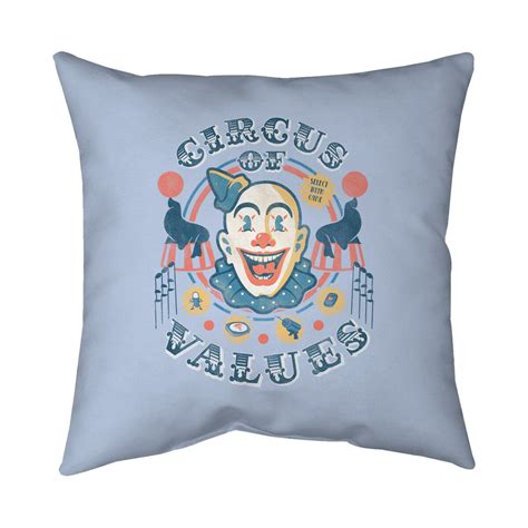 circus of values none removable cover throw pillow beware 1984 by teefury