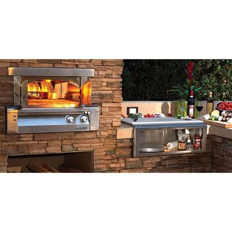 Alfresco 30 Inch Built In Stainless Steel Outdoor Pizza Oven For Built
