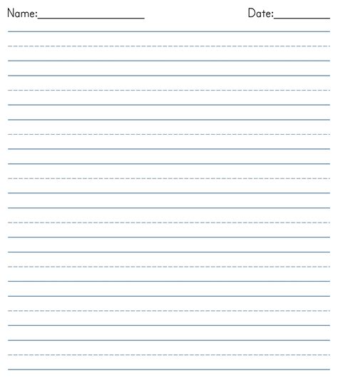 10 Best Printable Blank Writing Pages