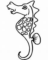 Seahorse Coloring Sea Horse Clipartbest Coloring2print sketch template