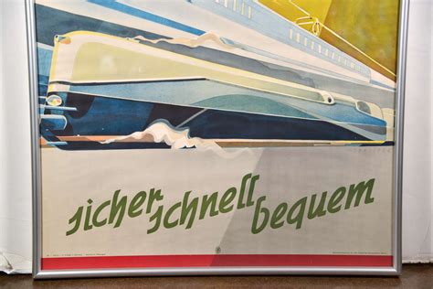 Extreme German Modernist Transportation Poster For Sale At 1stdibs