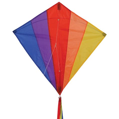 Rainbow 30 Inch Diamond Kite In The Breeze Wholesale Garden Décor