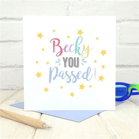 You Passed Personalised Exam Card By Chi Chi Moi