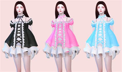 My Sims 4 Blog Tera Dress In 6 Colors By Zauma