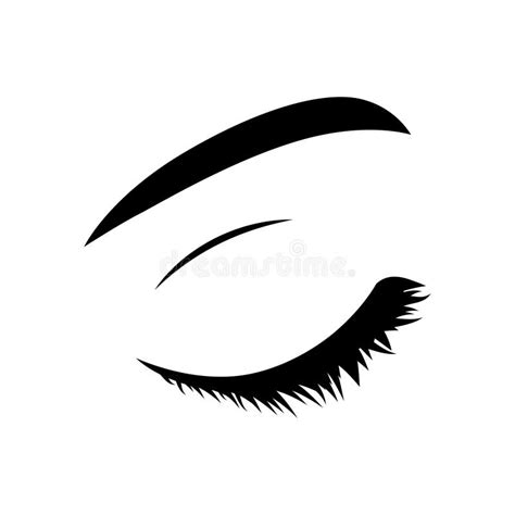 beautiful closed eye with long eyelashes icon stock vector illustration of icon eyelash 77283280
