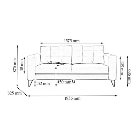 Standard 3 Seater Sofa Measurements Baci Living Room