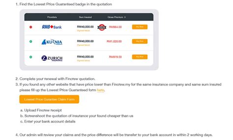 The first ever car insurance comparison platform is leading the industry, offering road users over 10 brands to choose from. Fincrew: Malaysian Site For Car Insurance Renewal ...