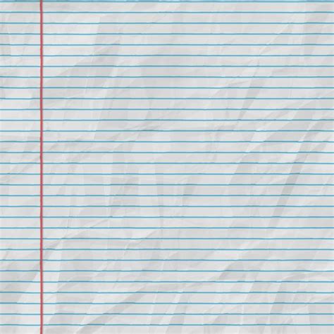 Crumpled Lined Paper Background