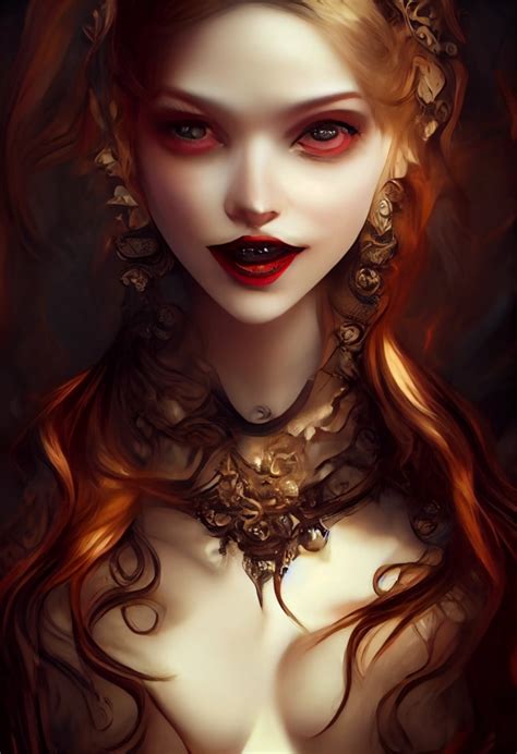 beautiful luscious vampire queen of the damned midjourney openart