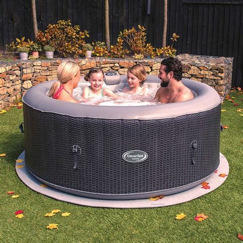 Cleverspa® Paradiso 6 Person Inflatable Hot Tub With Led Lights